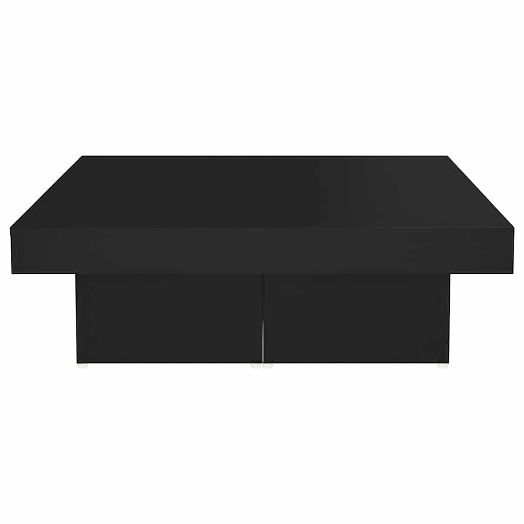 Tavolino da Salotto Nero 90x90x28 cm in Legno Multistrato | homemem39