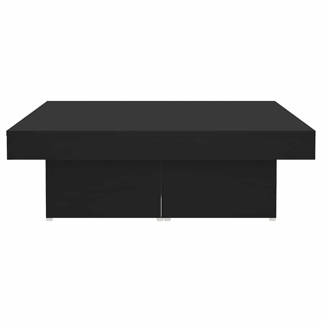 Tavolino da Salotto Nero 90x90x28 cm in Legno Multistrato | homemem39
