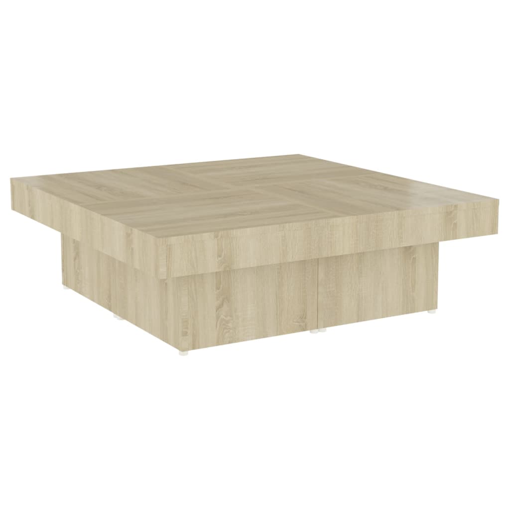 Tavolino da Salotto Rovere Sonoma 90x90x28 cm Legno Multistrato
