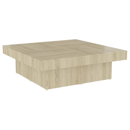 Tavolino da Salotto Rovere Sonoma 90x90x28 cm Legno Multistrato