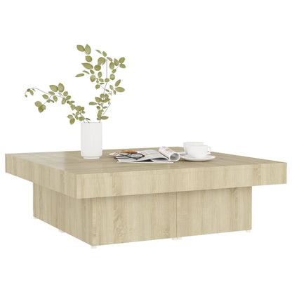 Tavolino da Salotto Rovere Sonoma 90x90x28 cm Legno Multistrato