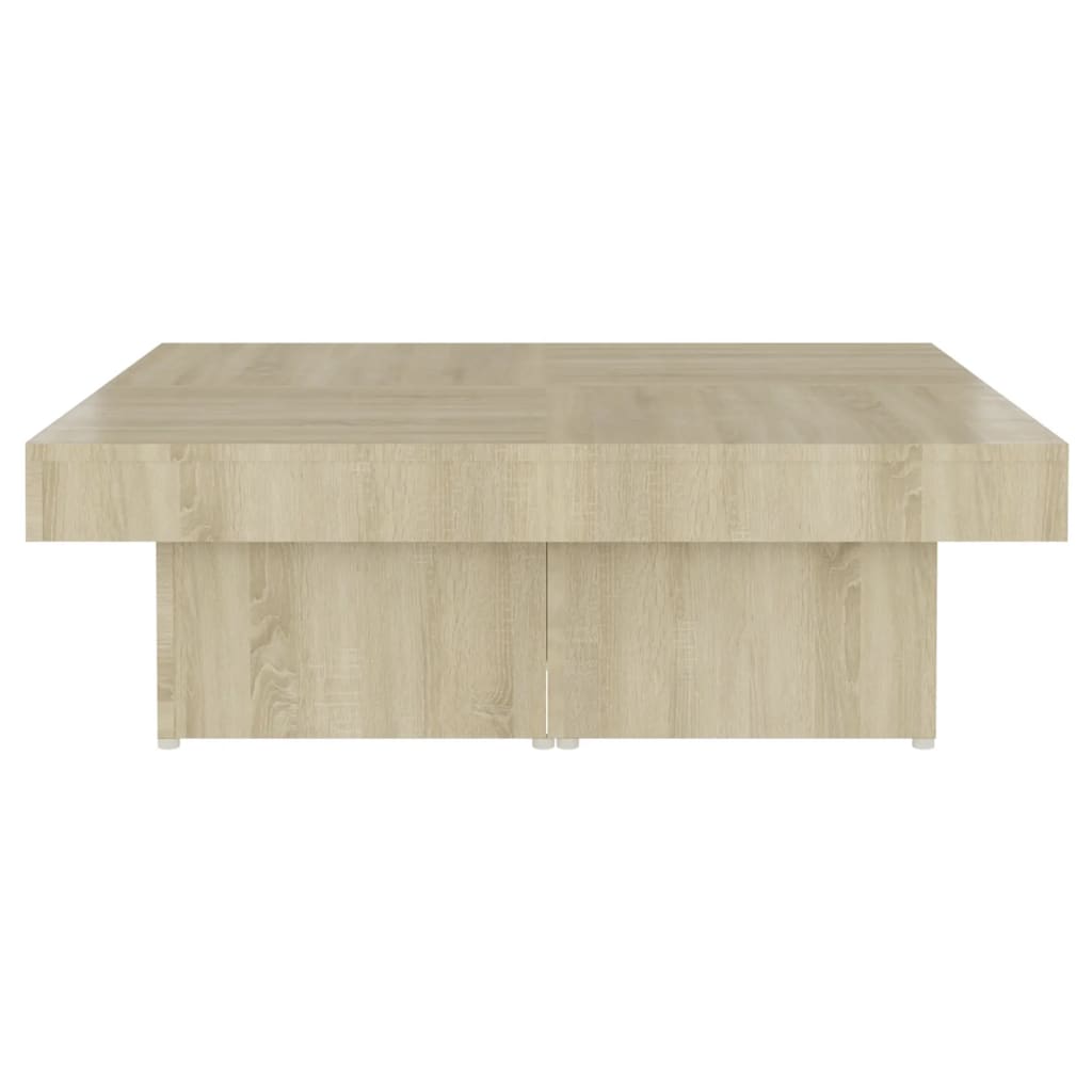 Tavolino da Salotto Rovere Sonoma 90x90x28 cm Legno Multistrato