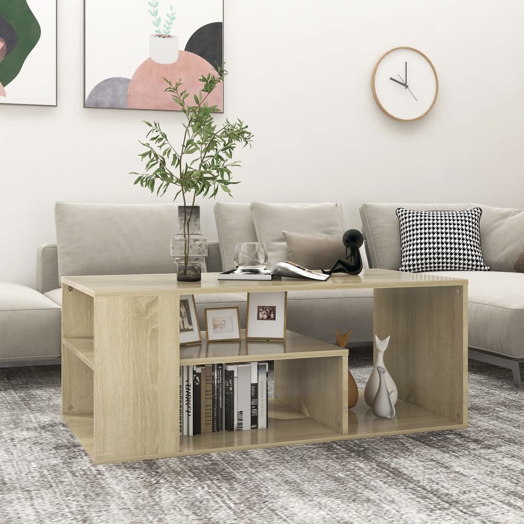 Tavolino da Salotto Rovere Sonoma 100x50x40cm Legno Multistrato | homemem39