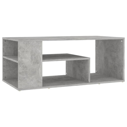 Tavolino Salotto Grigio Cemento 100x50x40 cm Legno Multistrato | homemem39