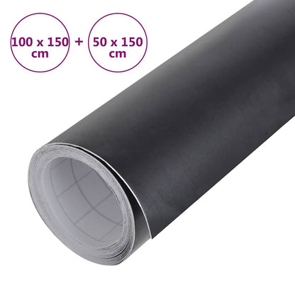 Pellicole per Auto 2pz Nero Opaco 100x150cm + 50x150cm