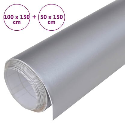 Pellicole per Auto 2pz Argento Opaco 100x150cm + 50x150cm | homemem39