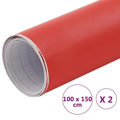 Pellicole per Auto 2pz Rosso Opaco 100x150cm | homemem39