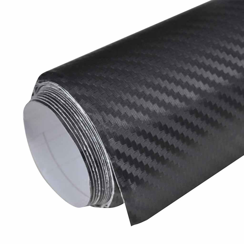 Pellicole per Auto 2 pz 3D Nero Opaco 100x150 cm+50x150 cm | homemem39