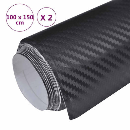 Pellicole per Auto 2 pz Nero 100x150 cm | homemem39