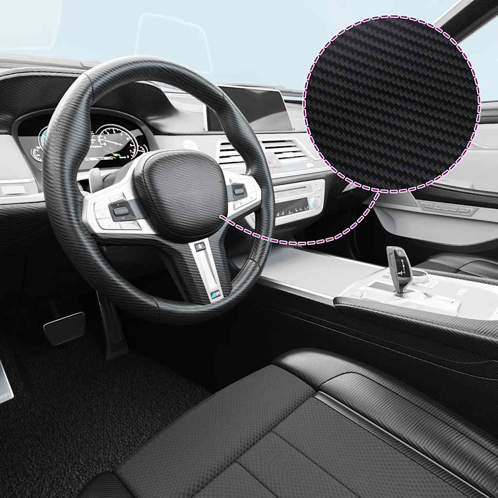 Pellicole per Auto 2 pz Nero 100x150 cm | homemem39