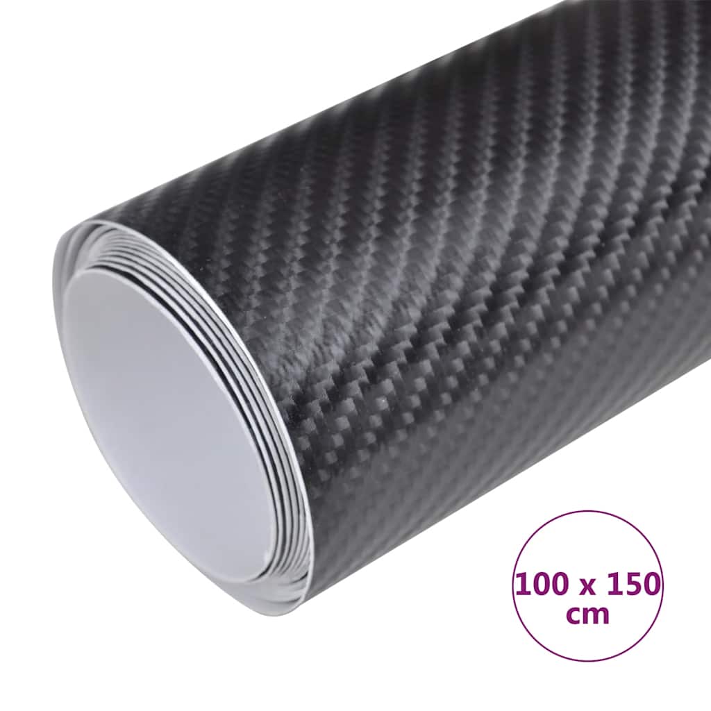 Pellicola per Auto 4D Nera 100x150 cm | homemem39