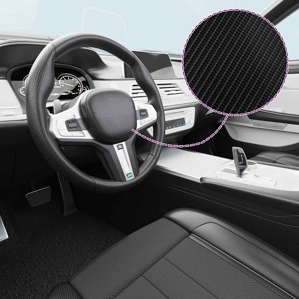 Pellicola per Auto 4D Nera 100x150 cm | homemem39
