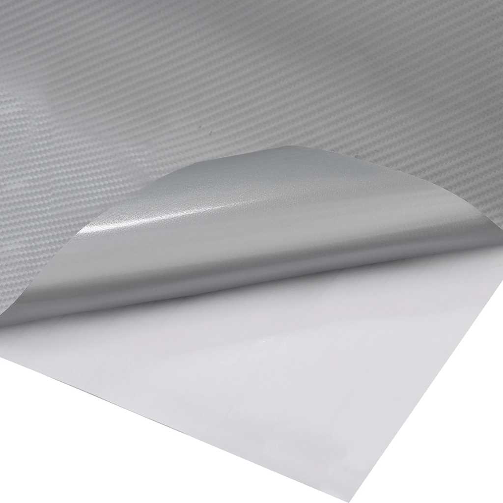 Pellicole per Auto 2 pz 4D Argento 100x150 cm+50x150 cm