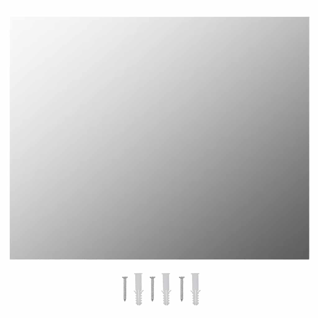 Specchio Parete Rettangolare Senza Cornice con Luci LED Vetro - homemem39