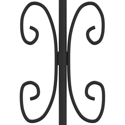 Cancello per recinzione KAMPEN con punta a lancia Nero 103x150 cm in acciaio