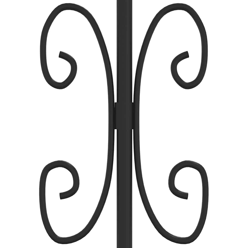 Cancello per recinzione KAMPEN con punta a lancia Nero 302x78 cm in acciaio | homemem39