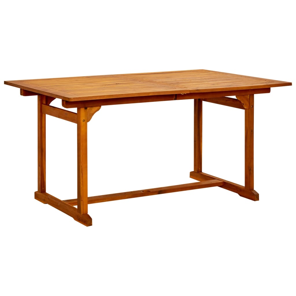 Set Mobili da Pranzo da Giardino 5 pz Legno Massello di Acacia 150-200 cm | homemem39
