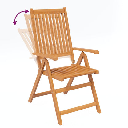 Set Mobili da Pranzo da Giardino 5 pz Legno Massello di Acacia 150-200 cm | homemem39
