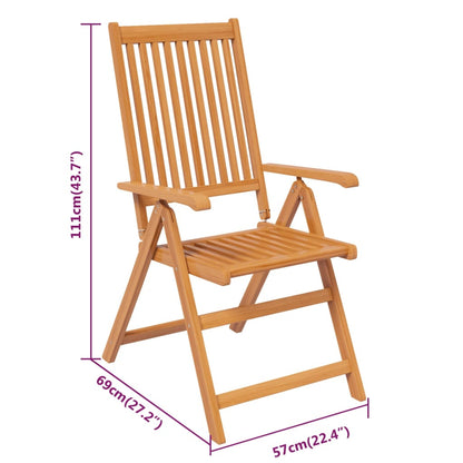 Set Mobili da Pranzo da Giardino 7 pz Legno Massello di Acacia