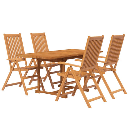 Set Mobili da Pranzo per Giardino 5 pz Legno Massello di Acacia - homemem39