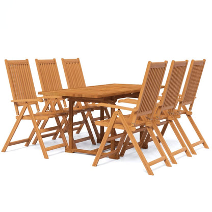 Set Mobili da Pranzo per Giardino 7 pz Legno Massello di Acacia - homemem39