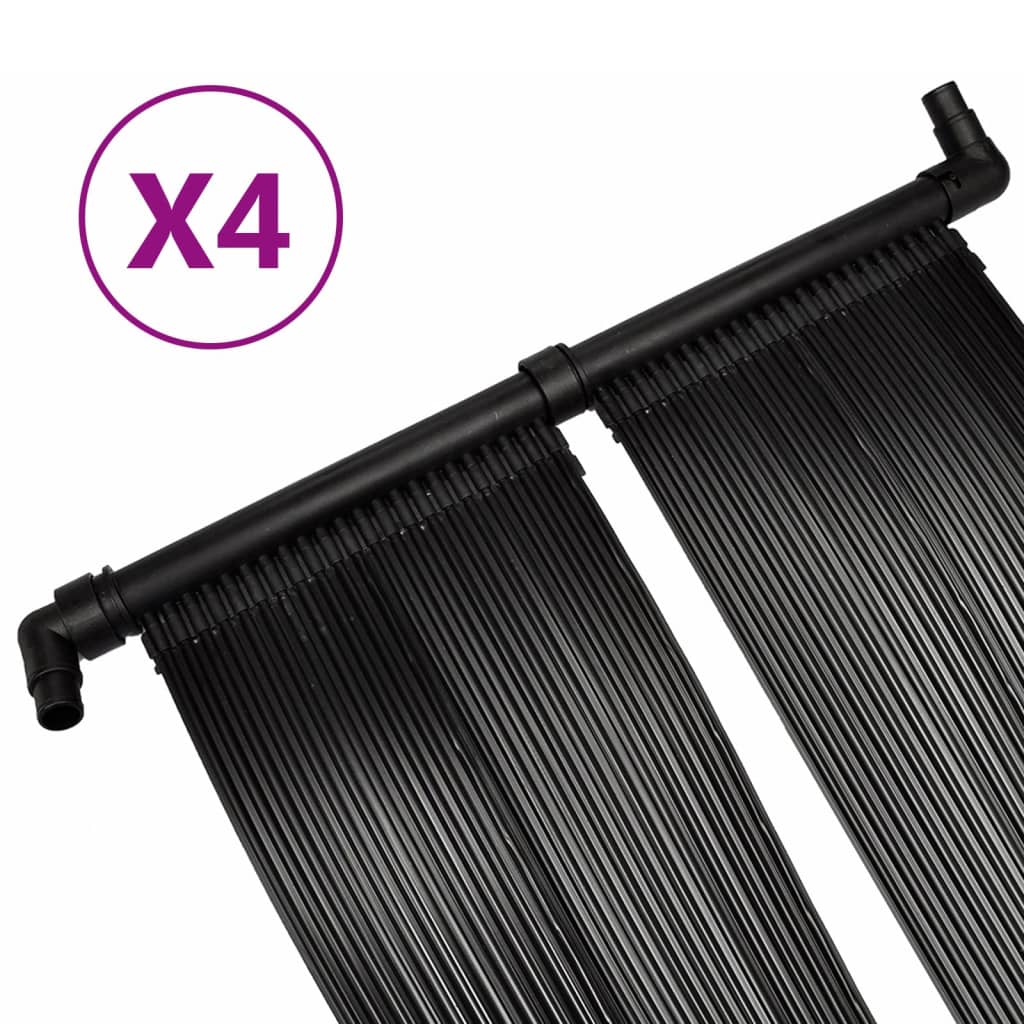 Pannelli Solari Riscaldatori per Piscina 4 pz 80x620 cm | homemem39