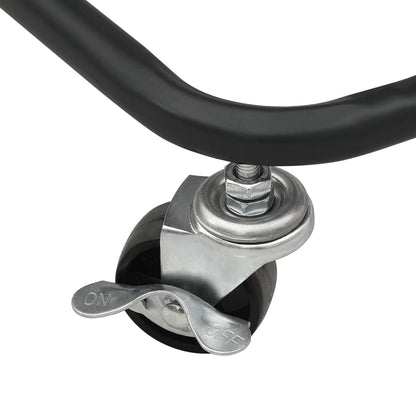 Carrello da Cucina 3 Ripiani Nero 42x35x85 cm Ferro e ABS - homemem39