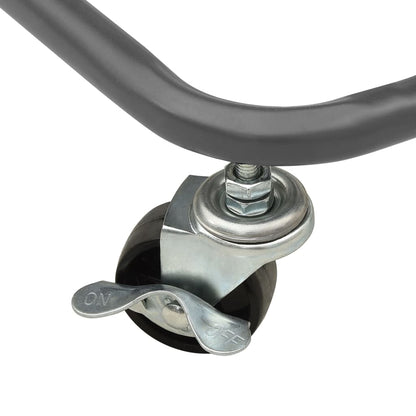 Carrello da Cucina 3 Ripiani Grigio 42x35x85 cm Ferro e ABS - homemem39