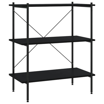 Scaffale con 3 Mensole Nero 80x40x92 cm - homemem39