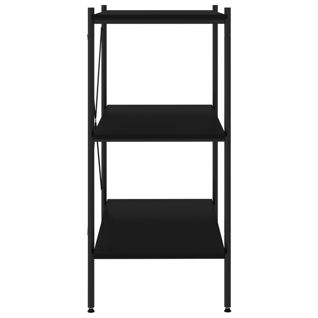 Scaffale con 3 Mensole Nero 80x40x92 cm - homemem39