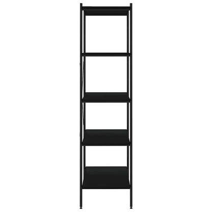 Scaffale con 5 Mensole Nero 80x40x163 cm
