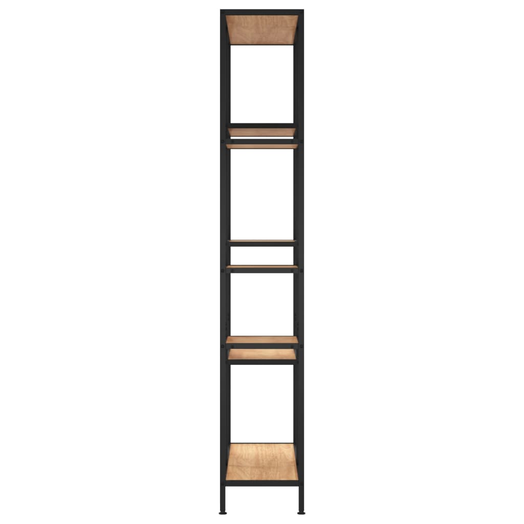 Scaffale per Libri 80x30x180 cm Acciaio e Legno Multistrato - homemem39