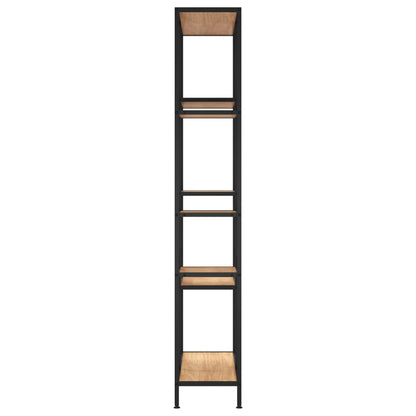 Scaffale per Libri 80x30x180 cm Acciaio e Legno Multistrato - homemem39