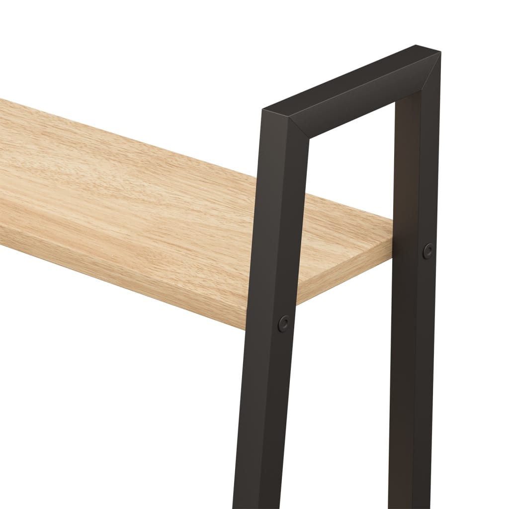 Scaffale Autoportante 4 Ripiani Marrone Chiaro Nero 56x35x140cm | homemem39