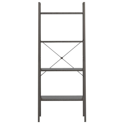 Scaffale Autoportante con 4 Ripiani Nero 56x35x140 cm | homemem39