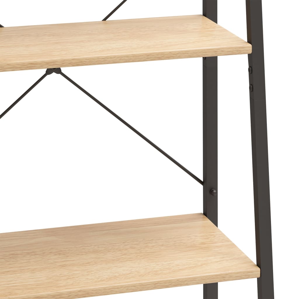 Scaffale Autoportante 5 Ripiani Marrone Chiaro Nero 56x35x174cm | homemem39