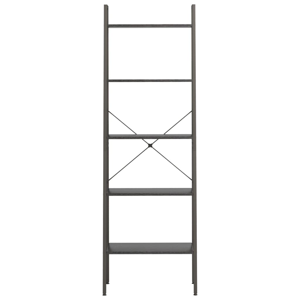 Scaffale Autoportante con 5 Ripiani Nero 56x35x174 cm | homemem39