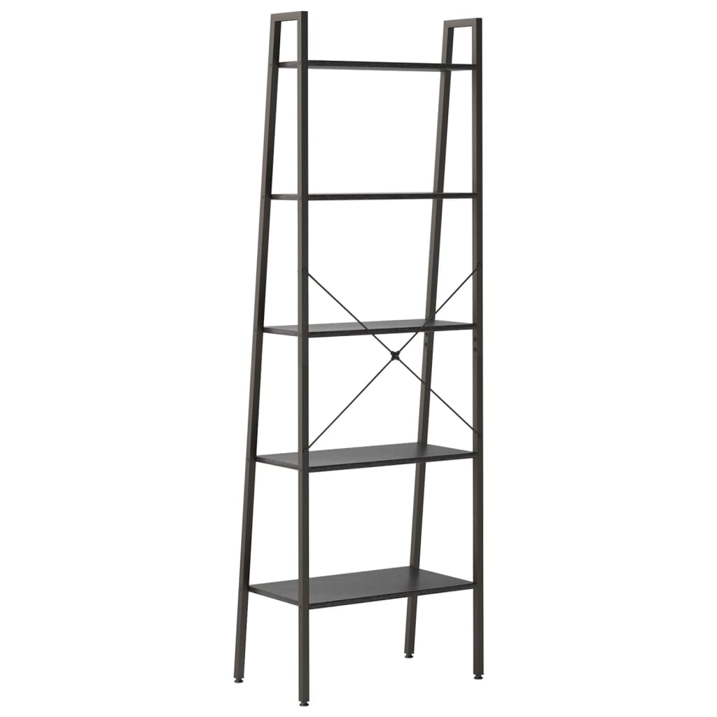 Scaffale Autoportante con 5 Ripiani Nero 56x35x174 cm | homemem39