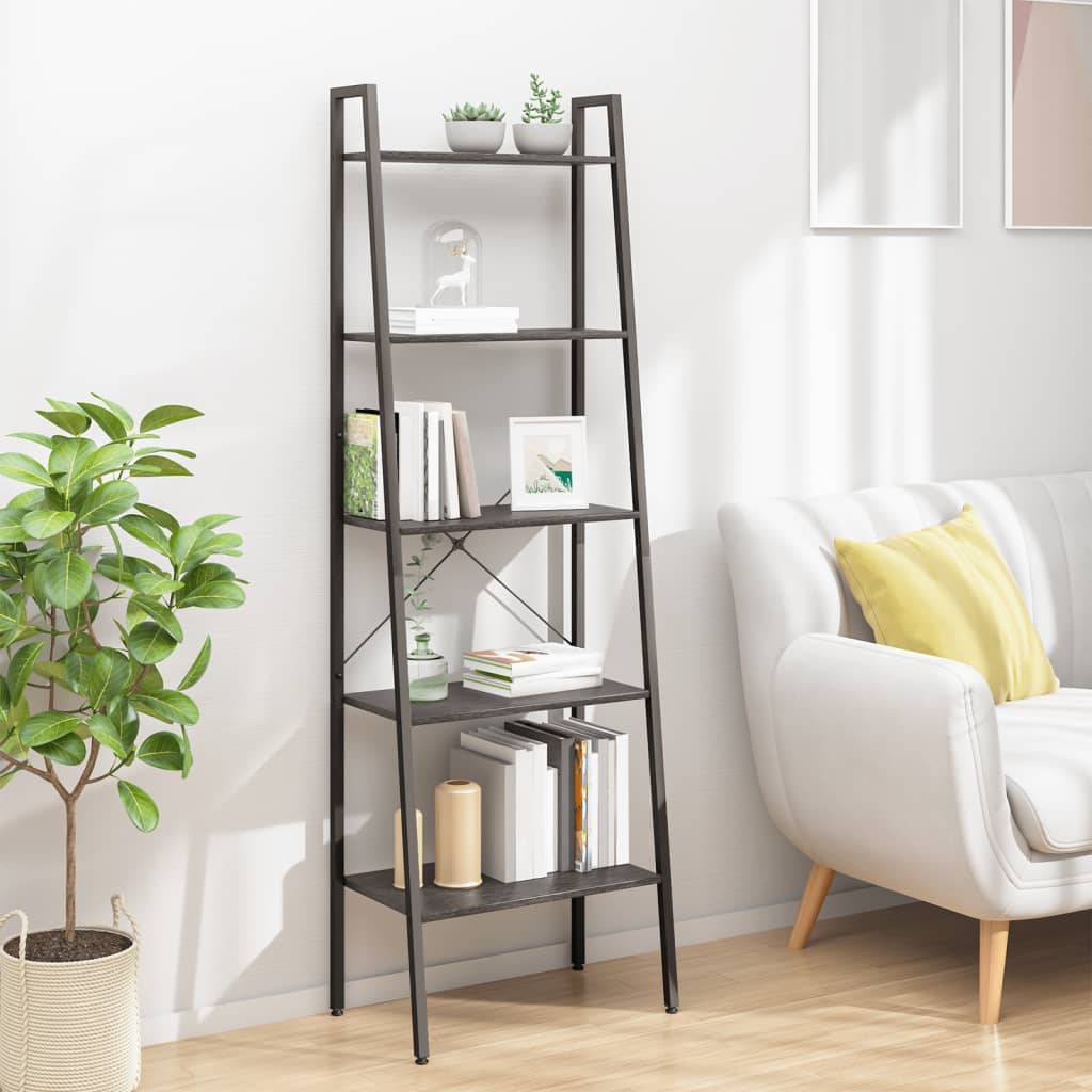 Scaffale Autoportante con 5 Ripiani Nero 56x35x174 cm | homemem39