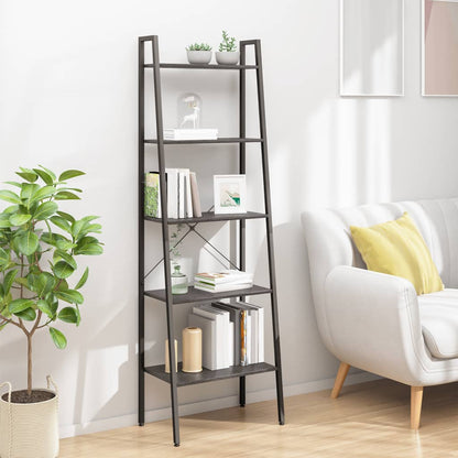 Scaffale Autoportante con 5 Ripiani Nero 56x35x174 cm | homemem39