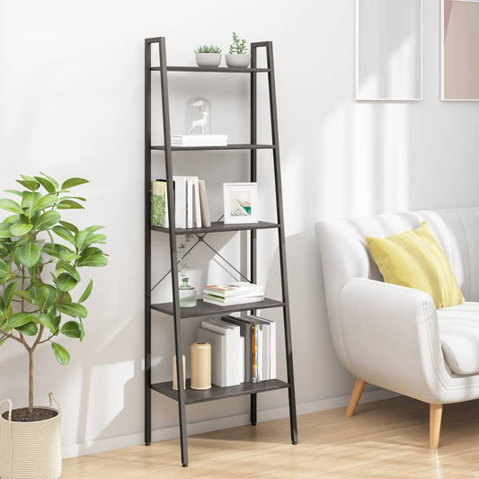 Scaffale Autoportante con 5 Ripiani Nero 56x35x174 cm | homemem39