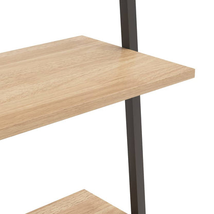 Scaffale Pendente 4 Livelli Marrone Chiaro e Nero 64x34x150,5cm | homemem39