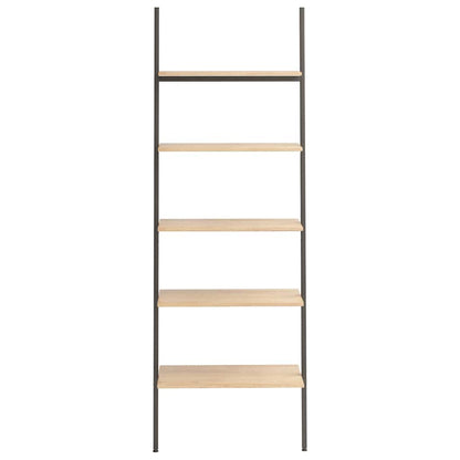 Scaffale Pendente 5 Ripiani Marrone Chiaro e Nero 64x34x185,5cm | homemem39