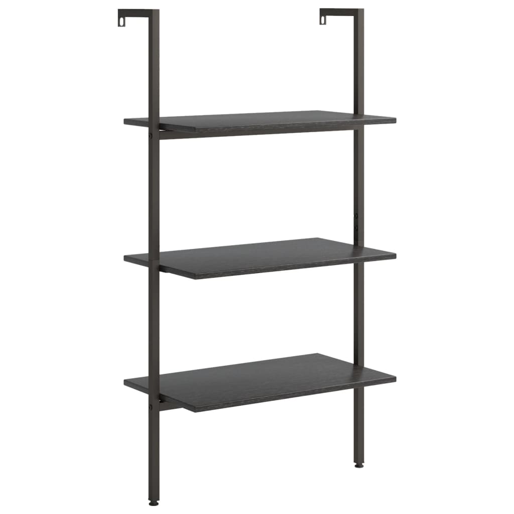 Scaffale Pendente a 3 Livelli Nero 64x35x120,5 cm | homemem39