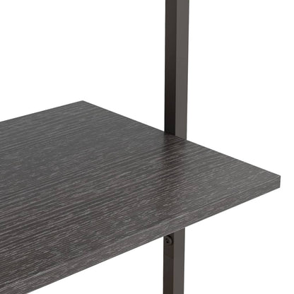 Scaffale Pendente a 3 Livelli Nero 64x35x120,5 cm | homemem39