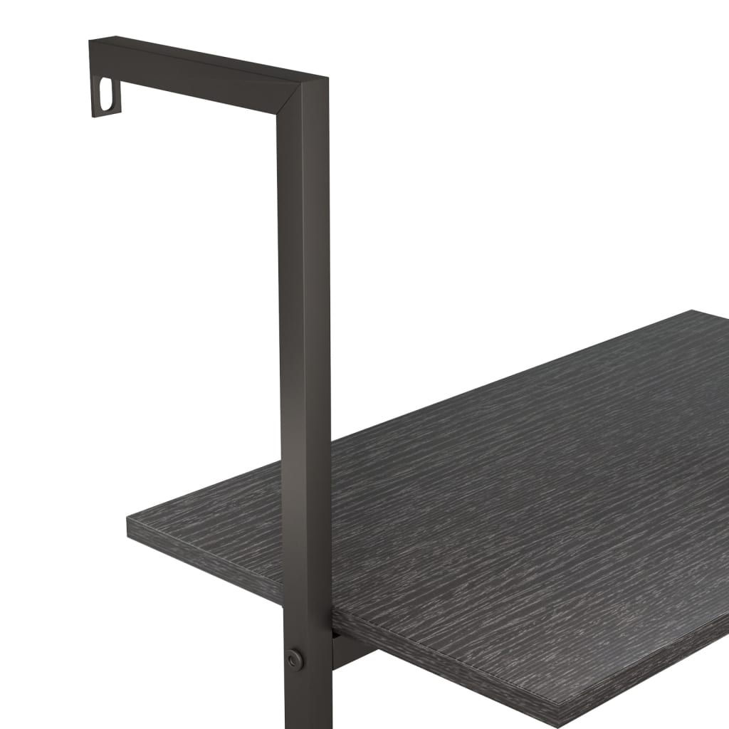 Scaffale Pendente a 3 Livelli Nero 64x35x120,5 cm | homemem39