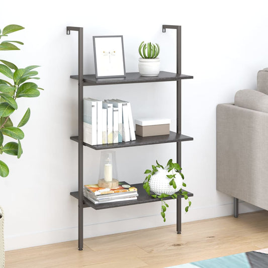 Scaffale Pendente a 3 Livelli Nero 64x35x120,5 cm | homemem39