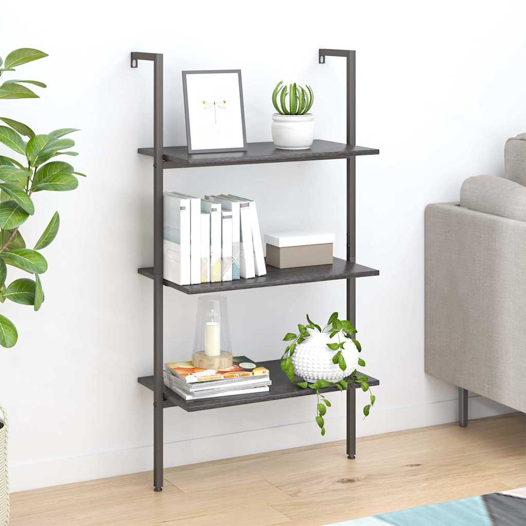 Scaffale Pendente a 3 Livelli Nero