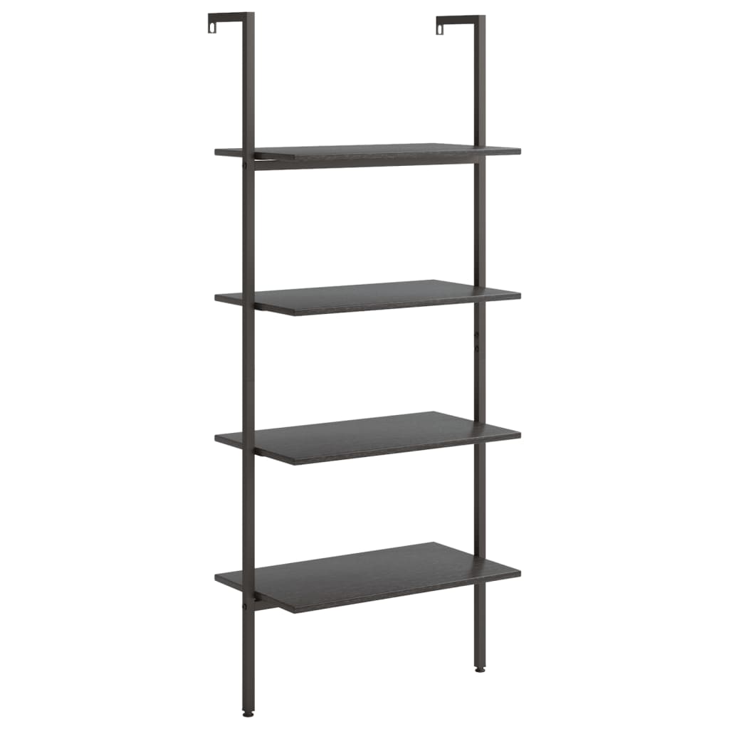 Scaffale Pendente a 4 Livelli Nero 64x35x152,5 cm | homemem39