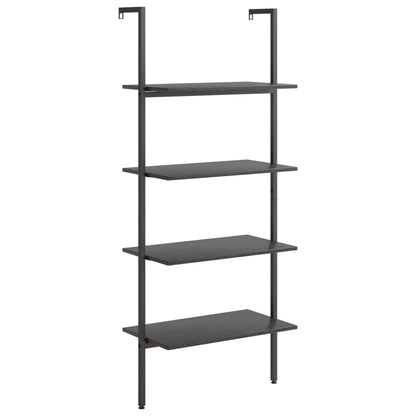 Scaffale Pendente a 4 Livelli Nero 64x35x152,5 cm | homemem39